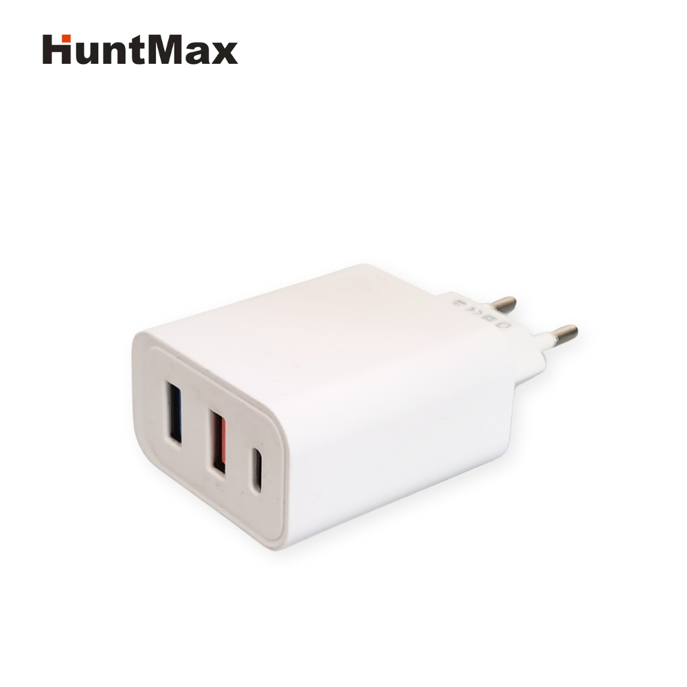 QC3.0 18W+type C PD 20W Total 38W EU plug Mobile phone charger_HuntMax ...